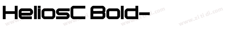 HeliosC Bold字体转换